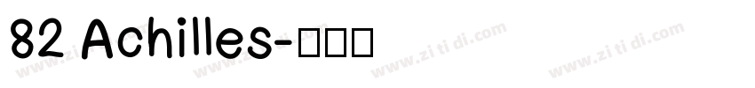 82 Achilles字体转换